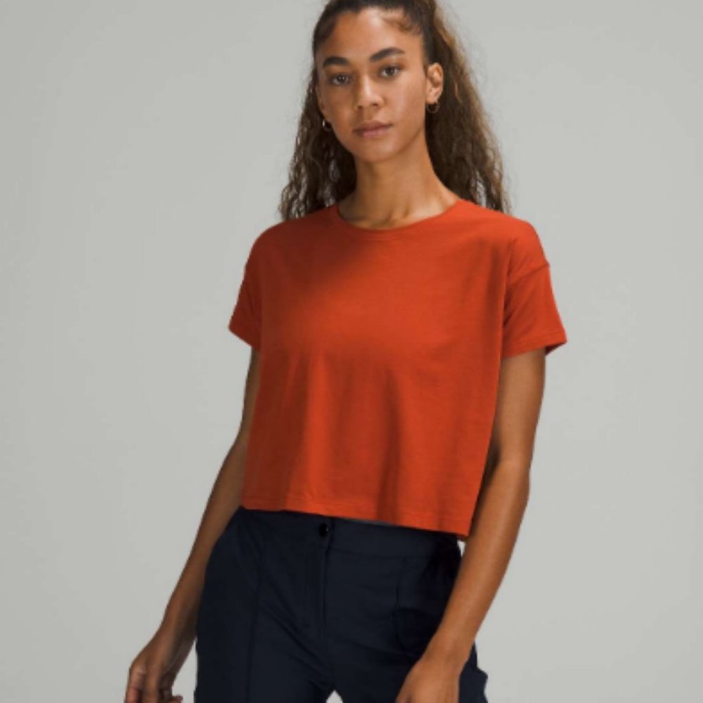 Lululemon Cates Tee Aztec Brick